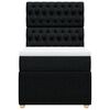 vidaXL Box spring postelja z vzmetnico črn 90x190 cm blago