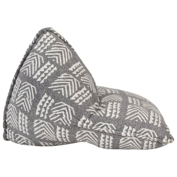 vidaXL Sedežna vreča sivo blago