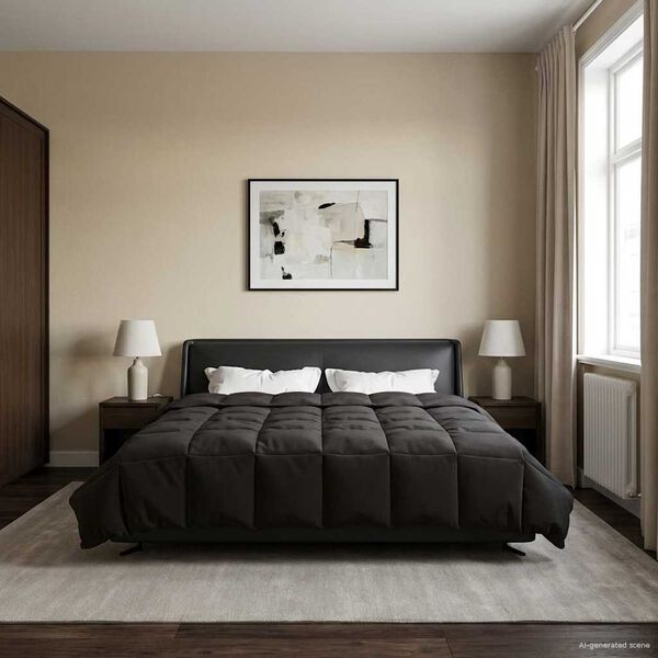 vidaXL Poletna odeja &Scaron;onerisan Antracit 220 x 260 cm Mikrovlakna