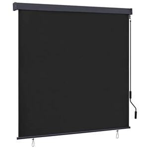 vidaXL Rolo Antracit 180 x 250 cm Tkanina in aluminij