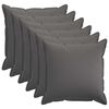 vidaXL Prevleka za blazino 6 kos HOUTEN Svetlo siva 80 x 80 cm