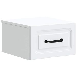 vidaXL Stenski nočni omarici Bela 34,5 x 33 x 20 cm Inženirski les