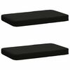 vidaXL Blazine za klopi - 2 kosa VUGHT 2 pcs 100% poliester Črna