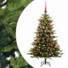 vidaXL Umjetno božično drevo z okrasnimi kroglami 150 cm 150 LED