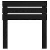 vidaXL Vzglavje z vzglavjem Črna Orehovina 75 cm Konstruiran les
