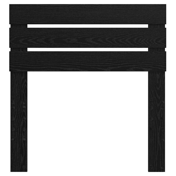 vidaXL Vzglavje z vzglavjem Črna Orehovina 75 cm Konstruiran les