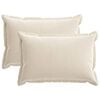 vidaXL Prevleka za blazino 2 kos HOUTEN Krem 30 x 50 cm