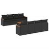 vidaXL Patio Sofa Set 8-sedežni Black