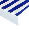 vidaXL Tenda iz platna 400x300 cm modra in bela