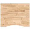 vidaXL Mizna plo&scaron;ča neobdelan 100x80x2,5 cm trdna hrastovina