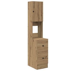 vidaXL Kuhinjska omarica s predalom Umetni hrast 32 x 50 x 180 cm