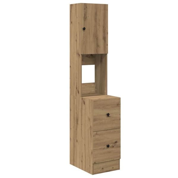 vidaXL Kuhinjska omarica s predalom Umetni hrast 32 x 50 x 180 cm