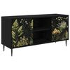 vidaXL TV omarica RHENEN 102 x 33 x 51 cm Črni hrast Inženirski les