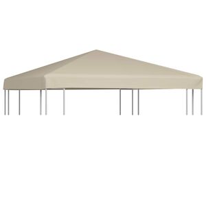 vidaXL Streha za paviljon 310 g/m&sup2; 3x3 m bež
