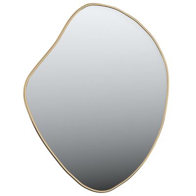 vidaXL Stensko ogledalo zlato 50x40 cm