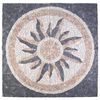 vidaXL Mozaik plo&scaron;čice sončni vzorec večbarvno 120 x 120 cm Marmor