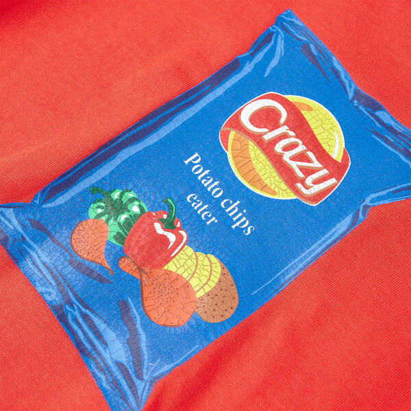 Otroška majica s kratkimi rokavi rdeča 104