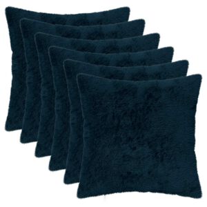 vidaXL Prevleka za blazino 6 kos HEERLEN Temno modra 30 x 30 cm
