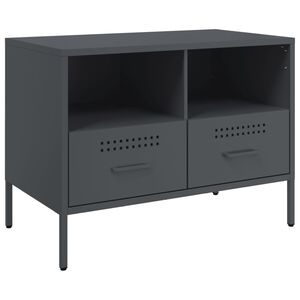 vidaXL TV omarica antracit 68x39x50,5 cm jeklo