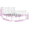 vidaXL Posteljni okvir brez vzmetnice 140x190 cm trdna borovina