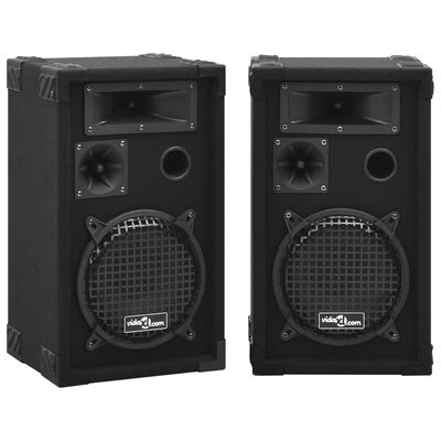 vidaXL Profesionalni pasivni odrski zvočniki 2 kosa 800 W črne barve