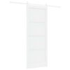 vidaXL Drsna vrata 83 x 211 cm Inženirski les Bela