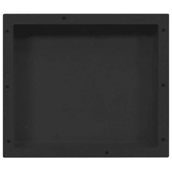 vidaXL Niša za tuš kabino mat črna 41x36x10 cm