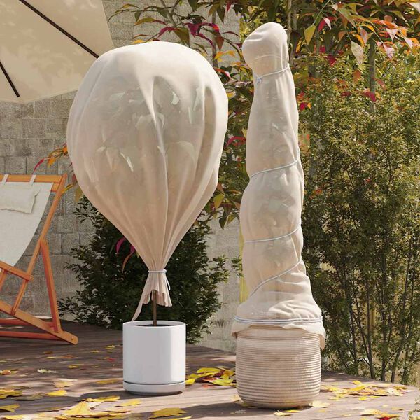 vidaXL Fleece za za&scaron;čito rastlin pred zmrzaljo Bež 20 x 3,2 m