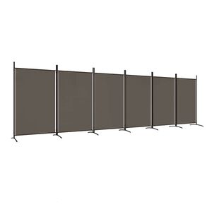 vidaXL Paravan 6-delni antraciten 520x180 cm blago