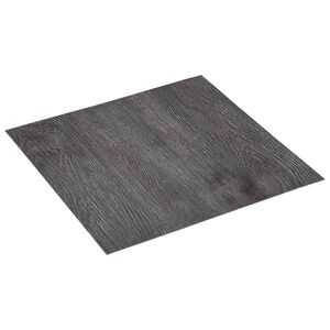 vidaXL Samolepilne Talne Plo&scaron;če Temno rjava in črna 30,5 x 30,5 cm