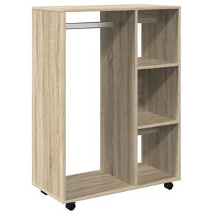 vidaXL Garderobna omara sonoma hrast 80x40x110 cm iverna plo&scaron;ča