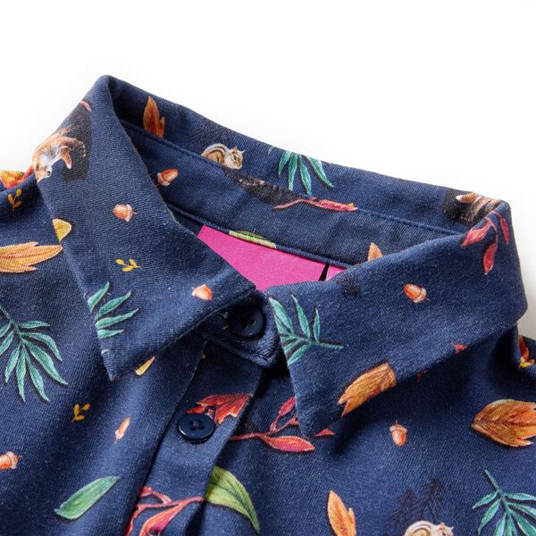 Otro&scaron;ka obleka z dolgimi rokavi mornarsko modra 92