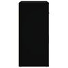vidaXL Komoda črna 80x33x70 cm inženirski les
