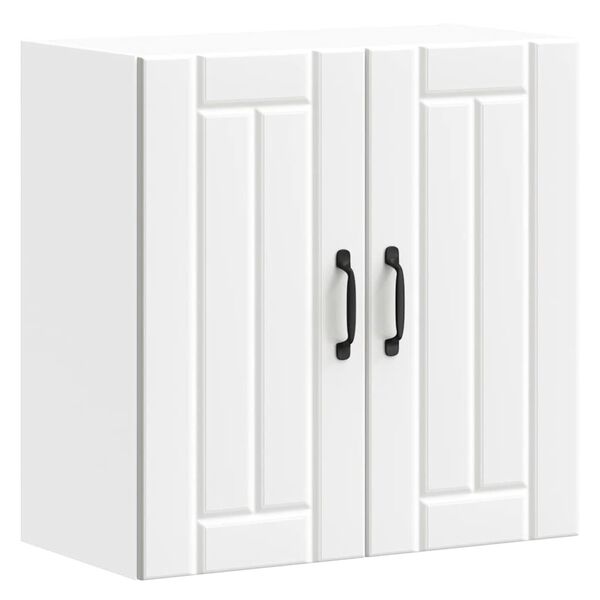 vidaXL Kuhinjska stenska omarica Lucca bel inženirski les