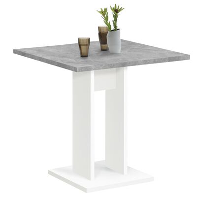 FMD Jedilna miza 70 cm betonsko siva in bela