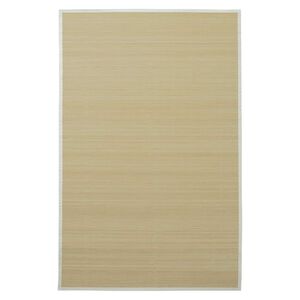 vidaXL Preproga iz bambusa 100x160 cm naravne barve