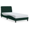 vidaXL Posteljni okvir brez vzmetnice temno zelen 80x200 cm žamet