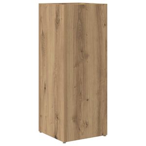 vidaXL Stojalo za dežnik Umetni hrast 25 x 24,5 x 64 cm Inženirski les