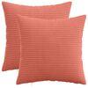 vidaXL Prevleka za blazino 2 pcs HEERLEN Rdeče oranžna 50 x 50 cm