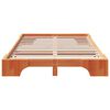 vidaXL Konstrukcija postelje Voskast rjav 120 x 200 cm