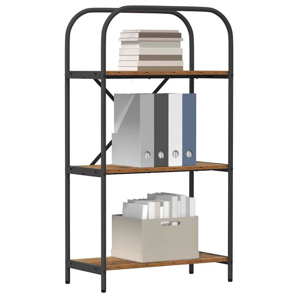 vidaXL Knjižna polica Star les 60 x 30 x 109 cm Konstruiran les