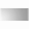 vidaXL LED kopalni&scaron;ko ogledalo Transparentno 90 x 40 cm kaljeno steklo