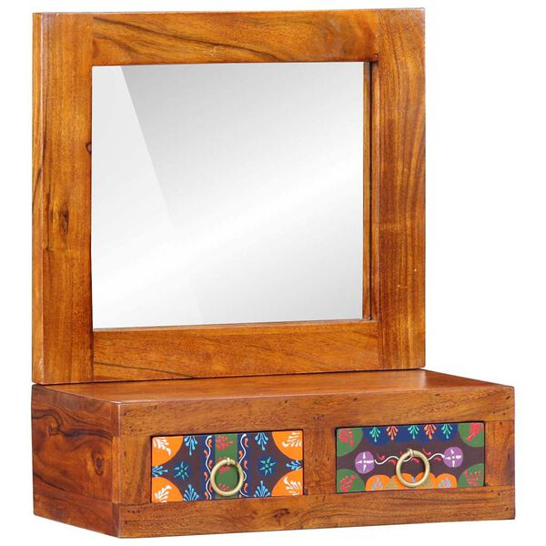 vidaXL Omarica na steni Rjava 40 x 20 x 50 cm Trden akacijev les