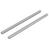 vidaXL Navojne palice 2 kos srebrna M6 x 120 mm Kovina