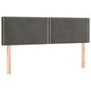 vidaXL Box spring posteljni z vzmetnico temno siv 140x190 cm žamet