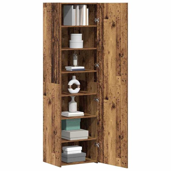 vidaXL Visok predalnik 2 pcs Star les 50 x 42,5 x 185 cm