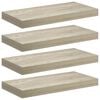 vidaXL Stenske police 4 kosi barva hrasta 50x23x3,8 cm MDF