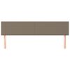 vidaXL Posteljno vzglavje 2 kosa taupe 80x5x78/88 cm blago