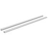 vidaXL Palica za omaro 2 kos srebrna 864 x 15 x 29 mm