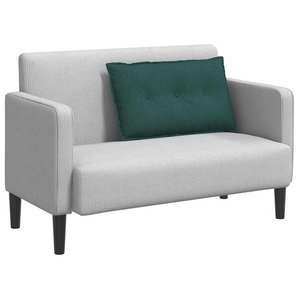 vidaXL Poglavni vzglavnik Temno zelena 80 x 19 x 50 cm blago